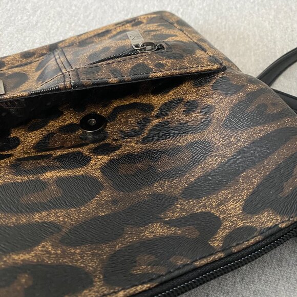 Lula Faux Leather Leopard Print Crossbody Bag - Picture 10 of 16